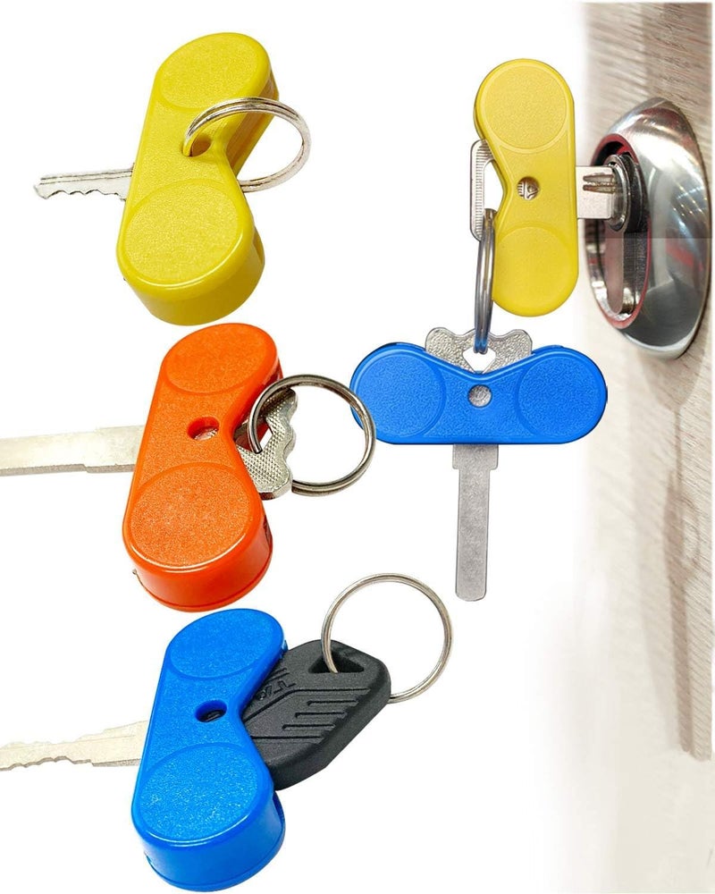 BUMOVE Key Turner Aid, Easier to Grip and Turn Keys Aid for People with Arthritis or a Weakened Grip and Colors are Easy to Distinguish (3 Pack) - Image 1